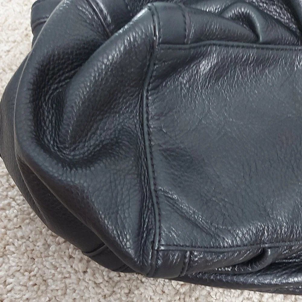 Leather Tote Satchel Shoulder Bag Large Multi Compartment Soft Leather